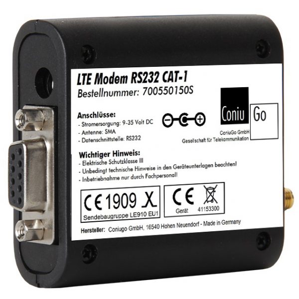 ConiuGo LTE Modem RS232 CAT 1 Bundle